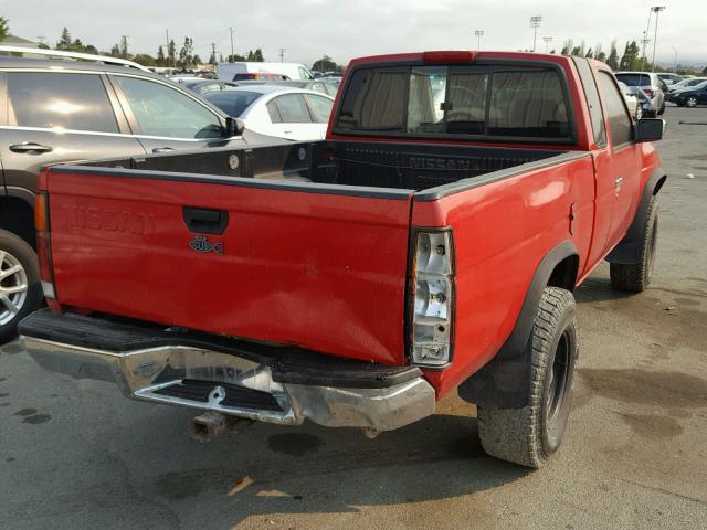 1N6SD16Y2RC362596 - 1994 NISSAN TRUCK KING RED photo 4