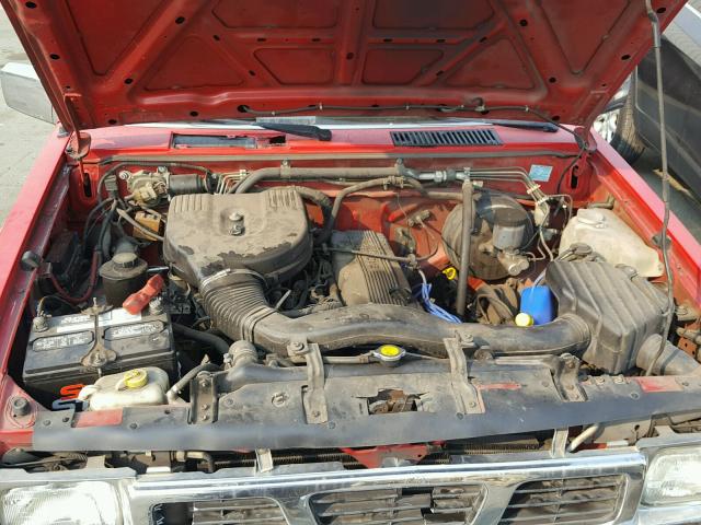 1N6SD16Y2RC362596 - 1994 NISSAN TRUCK KING RED photo 7