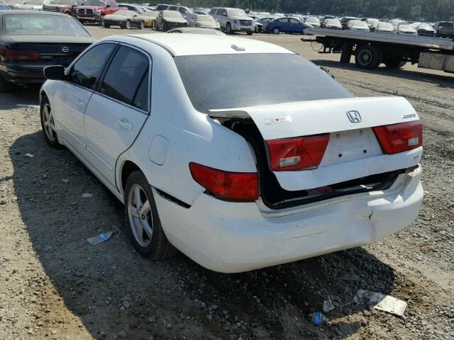 1HGCM56805A103420 - 2005 HONDA ACCORD EX WHITE photo 3