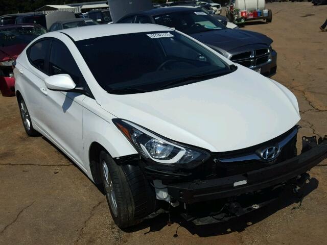 5NPDH4AE8FH582369 - 2015 HYUNDAI ELANTRA WHITE photo 1