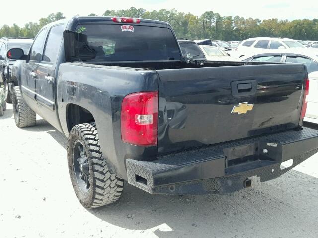 3GCEC23079G290816 - 2009 CHEVROLET SILVERADO BLACK photo 3