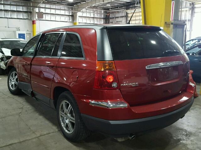 2A8GM68X87R327133 - 2007 CHRYSLER PACIFICA T RED photo 3