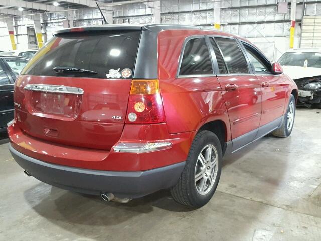 2A8GM68X87R327133 - 2007 CHRYSLER PACIFICA T RED photo 4