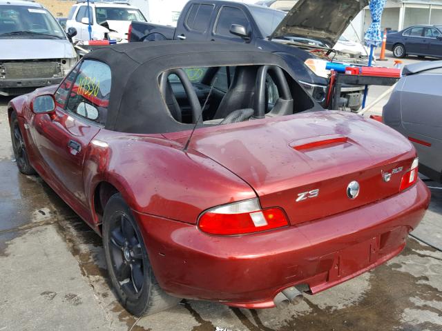 WBACH934XYLF89478 - 2000 BMW Z3 2.3 RED photo 3