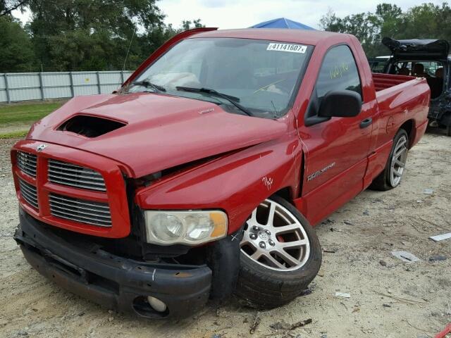 3D3HA16H34G269928 - 2004 DODGE RAM SRT10 RED photo 2