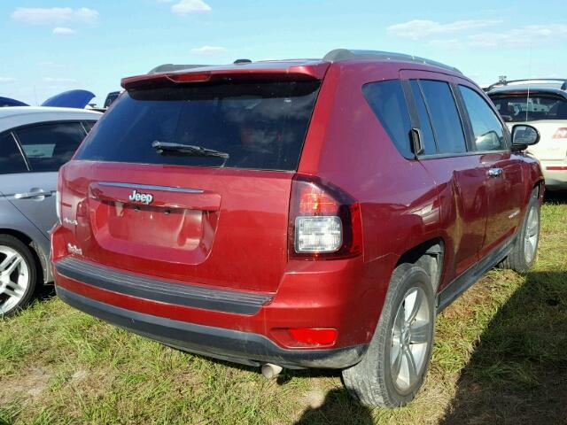 1C4NJDBBXED650172 - 2014 JEEP COMPASS SP RED photo 4