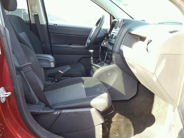 1C4NJDBBXED650172 - 2014 JEEP COMPASS SP RED photo 5