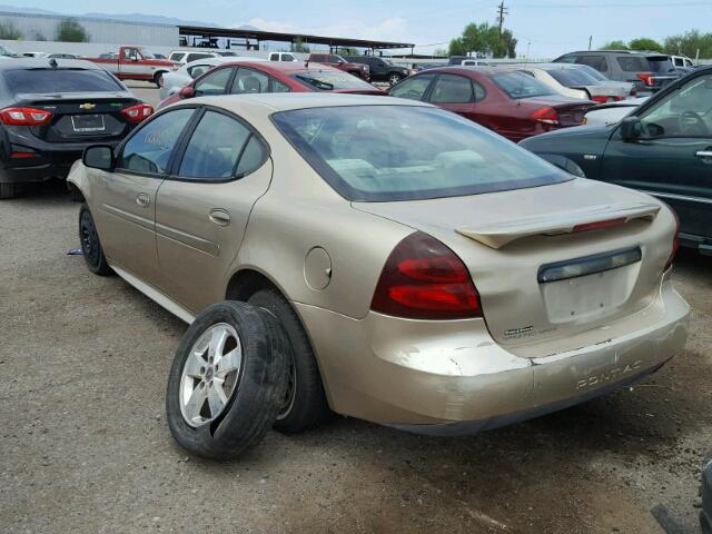 2G2WP522051345997 - 2005 PONTIAC GRAND PRIX Ոսկեգույն լուսանկար 3
