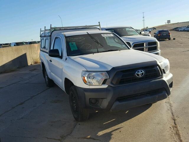 5TFNX4CN7EX035813 - 2014 TOYOTA TACOMA WHITE photo 1