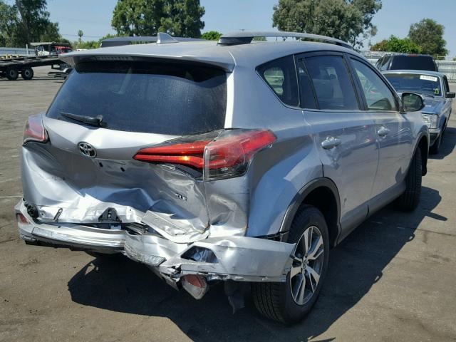 JTMWFREV7JD119546 - 2018 TOYOTA RAV4 ADVEN SILVER photo 4