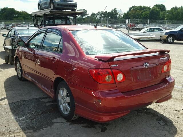 2T1BR32E88C910506 - 2008 TOYOTA COROLLA CE MAROON photo 3