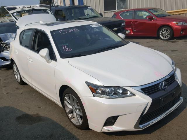 JTHKD5BH1H2296450 - 2017 LEXUS CT 200 WHITE photo 1