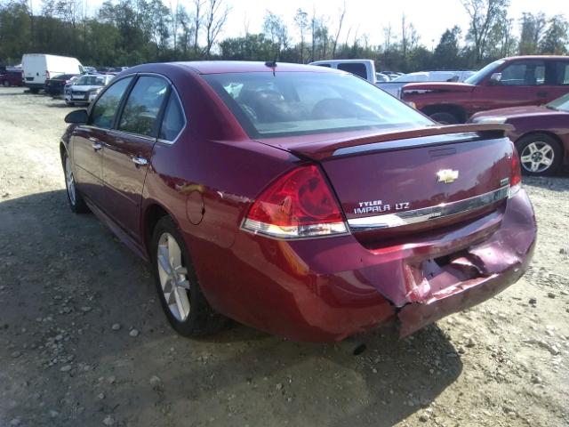 2G1WC5EMXB1133035 - 2011 CHEVROLET IMPALA LTZ RED photo 3