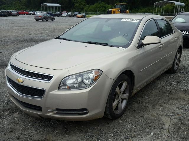 1G1ZC5EU3BF399132 - 2011 CHEVROLET MALIBU 1LT ოქროსფერი ფოტო 2