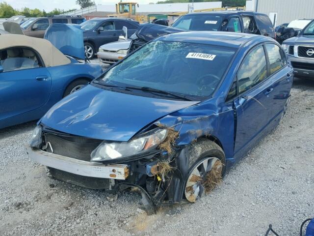 1HGFA16849L002289 - 2009 HONDA CIVIC EX 蓝色 照片 2
