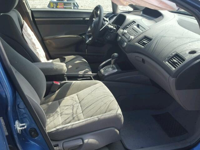 1HGFA16849L002289 - 2009 HONDA CIVIC EX 蓝色 照片 5
