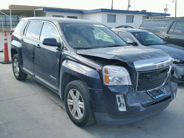 2GKALMEK3F6387032 - 2015 GMC TERRAIN SL BLUE photo 1