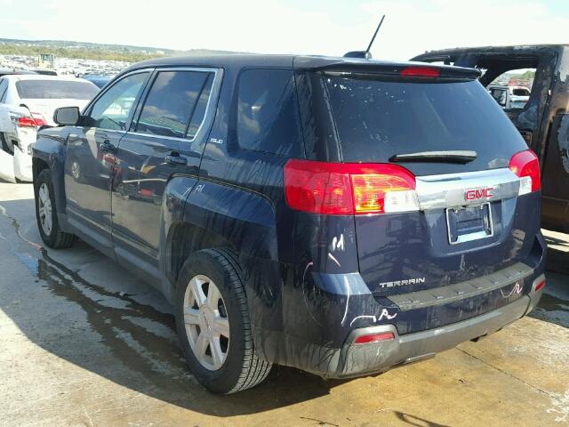 2GKALMEK3F6387032 - 2015 GMC TERRAIN SL BLUE photo 3