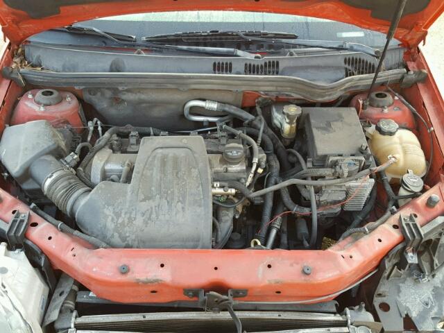 1G2AS18H197142879 - 2009 PONTIAC G5 RED photo 7