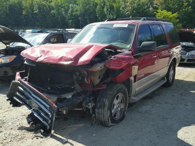 1FMFU18517LA16023 - 2007 FORD EXPEDITION RED photo 2