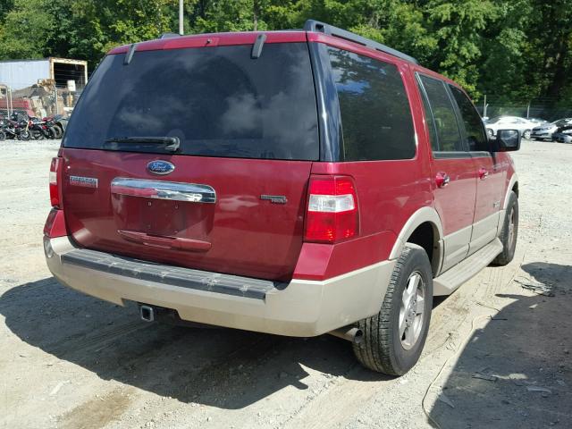 1FMFU18517LA16023 - 2007 FORD EXPEDITION RED photo 4