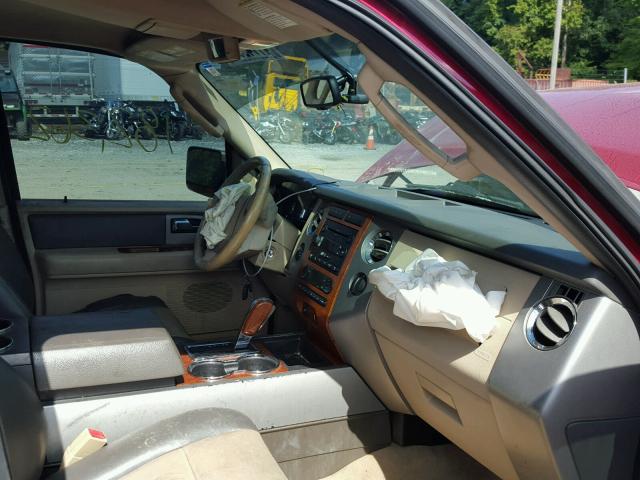 1FMFU18517LA16023 - 2007 FORD EXPEDITION RED photo 5