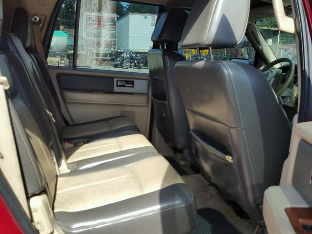 1FMFU18517LA16023 - 2007 FORD EXPEDITION RED photo 6