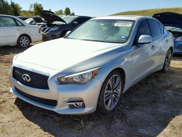 JN1BV7AP3FM331948 - 2015 INFINITI Q50 BASE SILVER photo 2