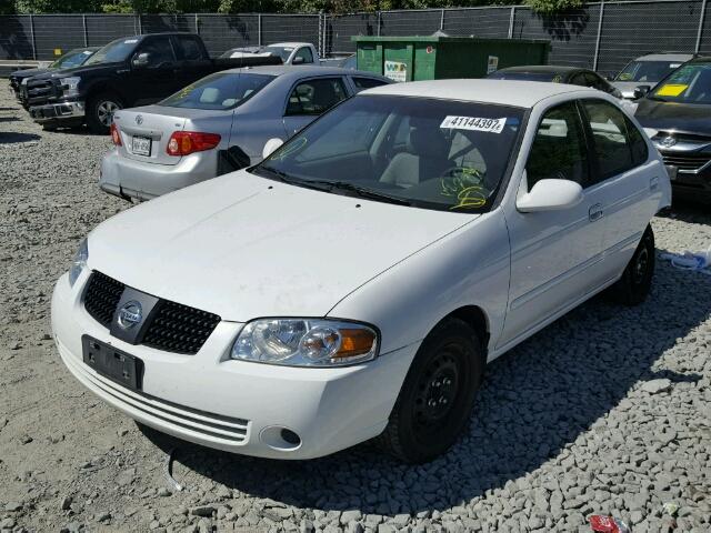 3N1CB51D14L889098 - 2004 NISSAN SENTRA 1.8 WHITE photo 2