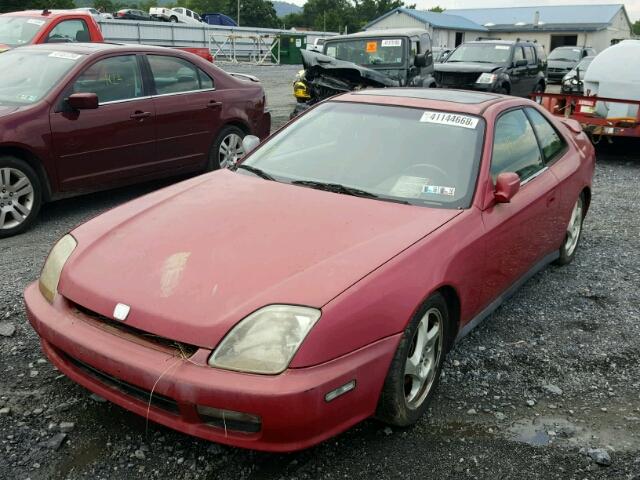 JHMBB6145WC002582 - 1998 HONDA PRELUDE RED photo 2