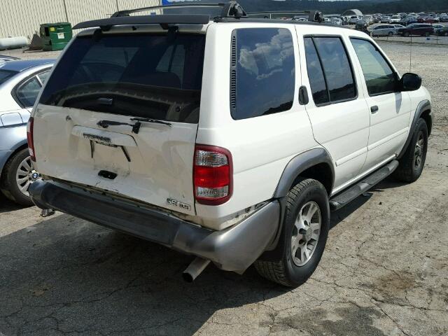 JN8DR07X81W506575 - 2001 NISSAN PATHFINDER WHITE photo 4