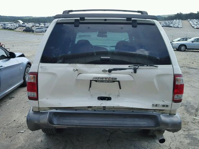 JN8DR07X81W506575 - 2001 NISSAN PATHFINDER WHITE photo 9