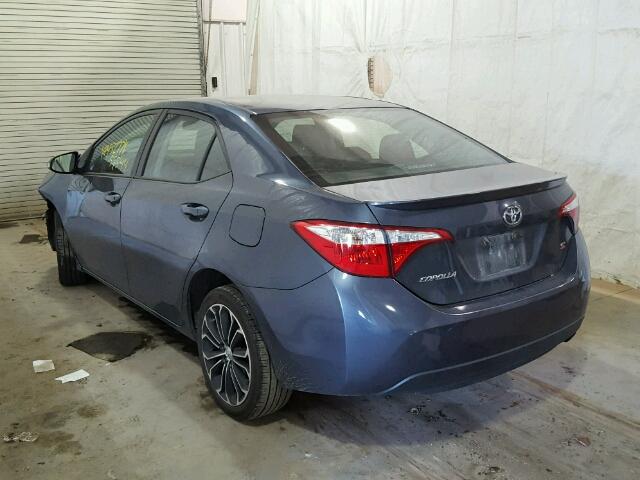 2T1BURHE6FC302862 - 2015 TOYOTA COROLLA L GRAY photo 3