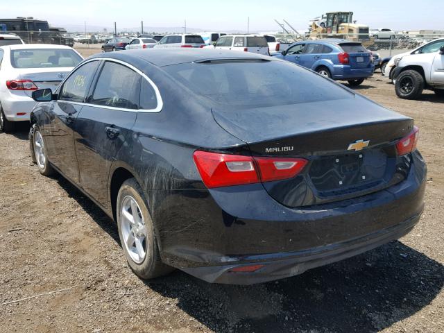 1G1ZB5ST7GF264113 - 2016 CHEVROLET MALIBU LS შავი ფოტო 3