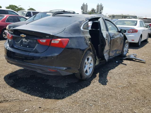 1G1ZB5ST7GF264113 - 2016 CHEVROLET MALIBU LS შავი ფოტო 4