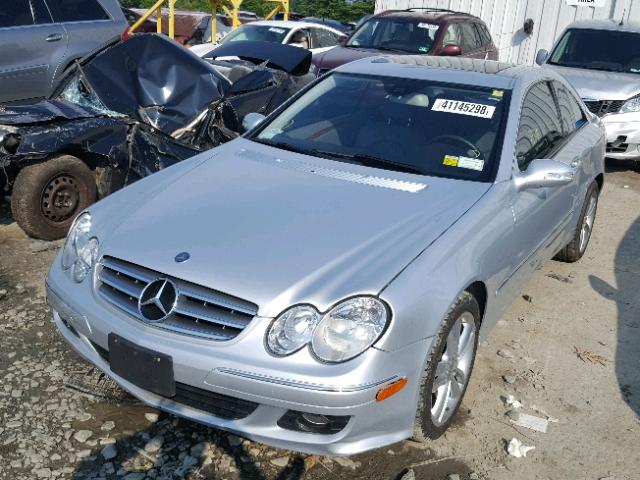 WDBTJ56H67F206451 - 2007 MERCEDES-BENZ CLK 350 SILVER photo 2