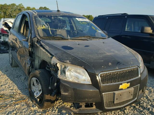 KL1TD66E59B641970 - 2009 CHEVROLET AVEO LS BLACK photo 1