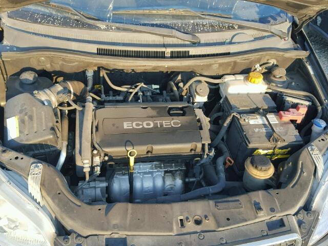 KL1TD66E59B641970 - 2009 CHEVROLET AVEO LS BLACK photo 7