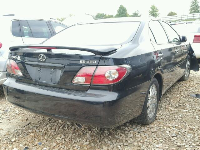 JTHBA30GX45053882 - 2004 LEXUS ES 330 BLACK photo 4