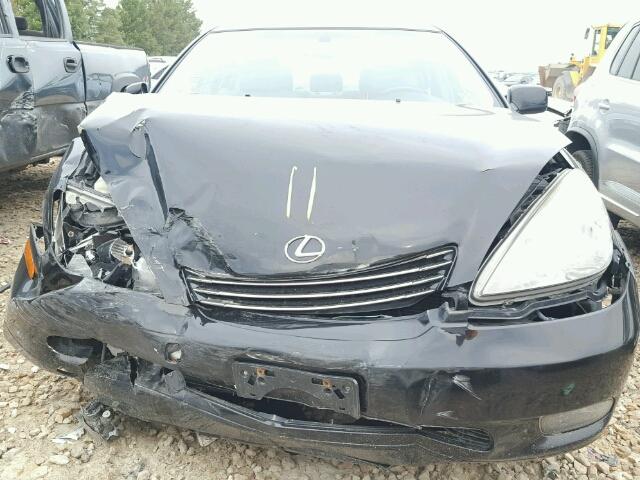 JTHBA30GX45053882 - 2004 LEXUS ES 330 BLACK photo 7