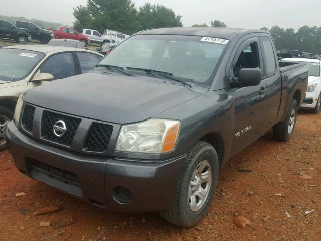 1N6BA06A15N577598 - 2005 NISSAN TITAN XE GRAY photo 2