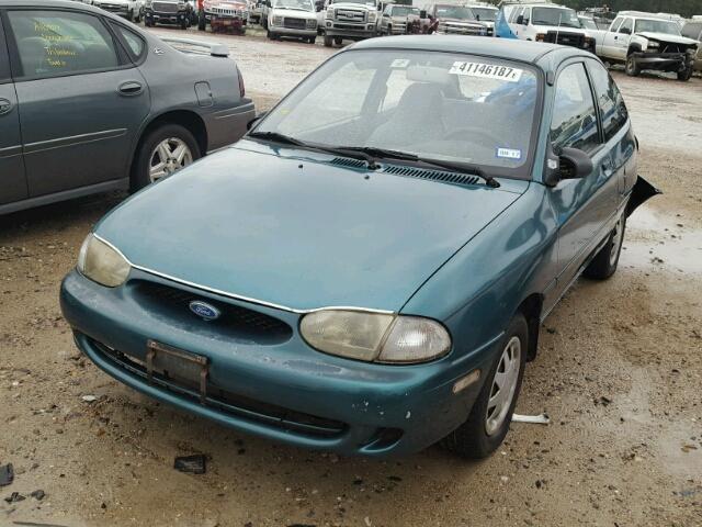 KNJLT05H6V6231862 - 1997 FORD ASPIRE GREEN photo 2