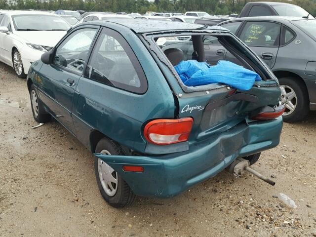 KNJLT05H6V6231862 - 1997 FORD ASPIRE GREEN photo 3