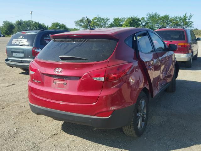 KM8JT3AF3FU106939 - 2015 HYUNDAI TUCSON GLS RED photo 4