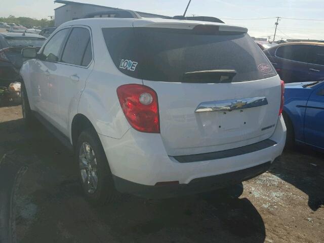 2GNALBEK7F6330050 - 2015 CHEVROLET EQUINOX LT WHITE photo 3