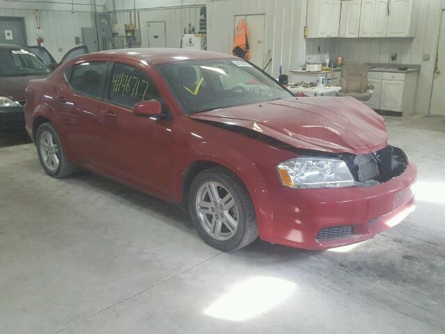 1C3CDZCB9CN136996 - 2012 DODGE AVENGER SX RED photo 1