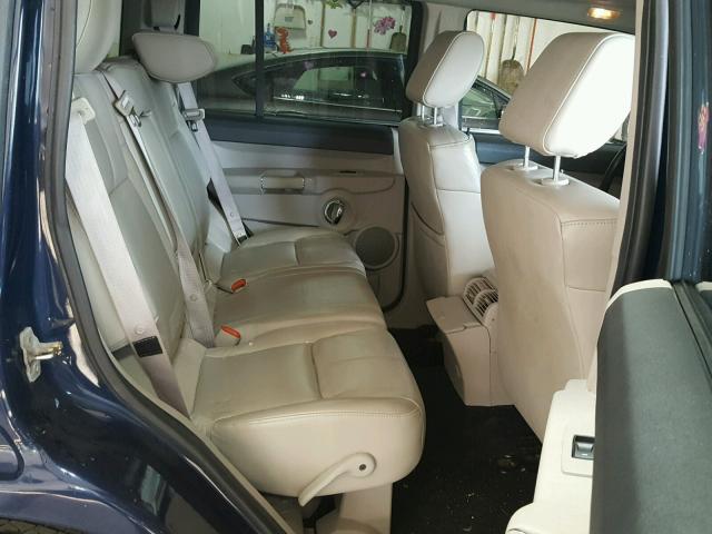 1J8HG58N46C169854 - 2006 JEEP COMMANDER BLUE photo 6