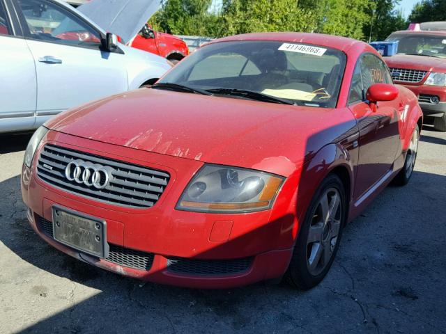 TRUWC28N721031343 - 2002 AUDI TT QUATTRO RED photo 2