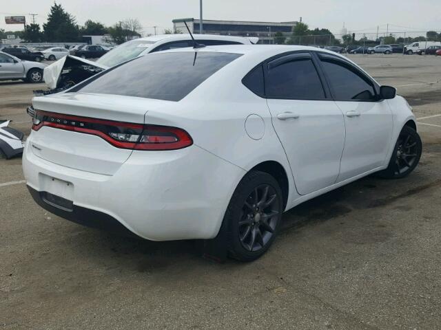 1C3CDFAAXGD571269 - 2016 DODGE DART SE WHITE photo 4