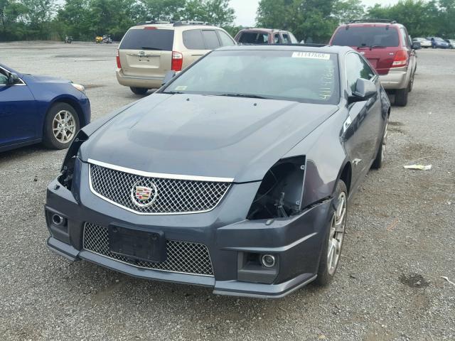 1G6DV1EP6B0103251 - 2011 CADILLAC CTS-V BLUE photo 2